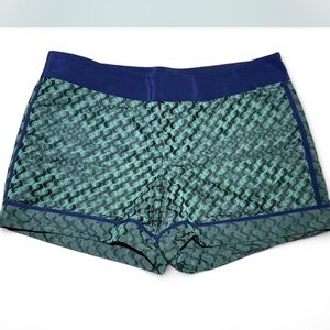 Club Monaco Teal and Navy High Waist Shorts